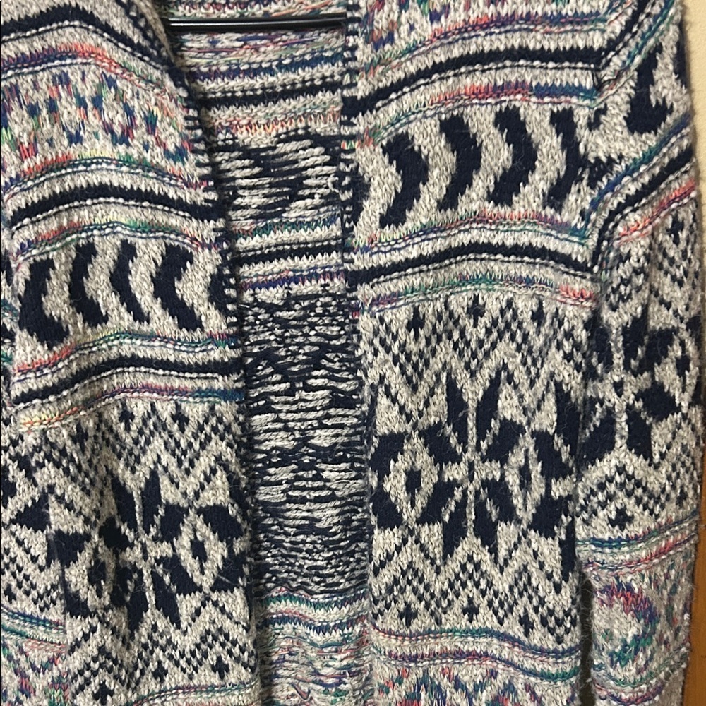 HQ Multicolor Patterned Knit Cardigan - Picture 3 of 8